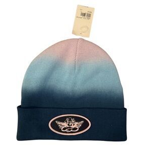 NWT Boys Lie ombré beenie in pink, aqua and deep blue BRAND NEW w/tags